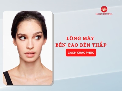 Cách khắc phục lông mày bên cao bên thấp