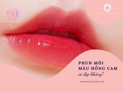 Phun môi màu hồng cam - màu môi Ngọt Ngào, Tan Chảy tim anh