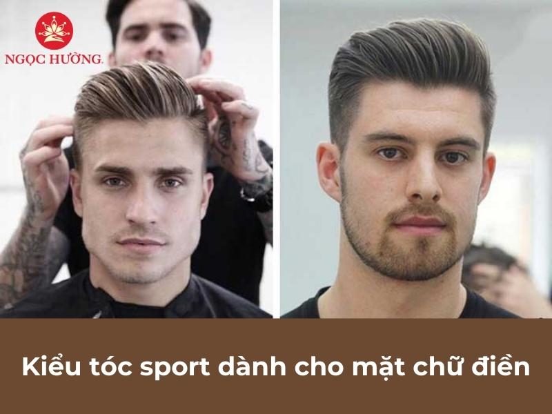 Kiểu tóc sport dành cho mặt chữ điền