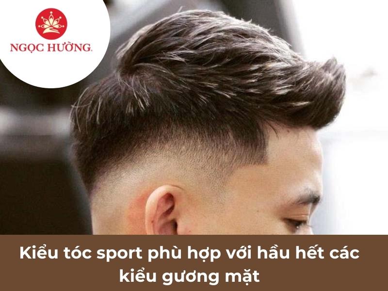 Kiểu tóc sport phù hợp với hầu hết các kiểu gương mặt