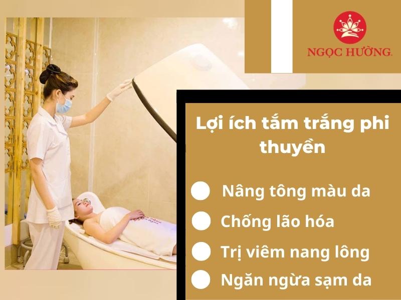 Lợi ích khi tắm trắng phi thuyền