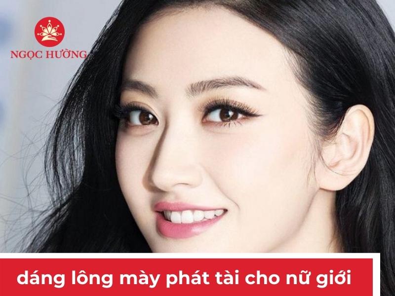 dáng lông mày phát tài cho nữ giới