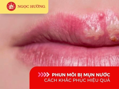 Phun môi bị mụn nước có để lại sẹo không? 5 cách khắc phục hiệu quả