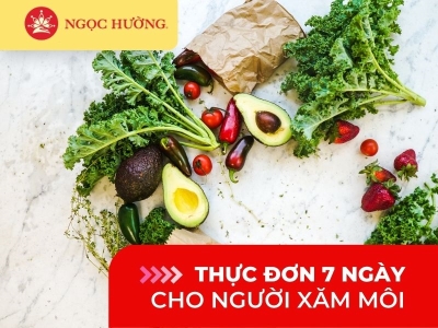 [Chi tiết] Thực đơn 7 ngày dành cho người xăm môi