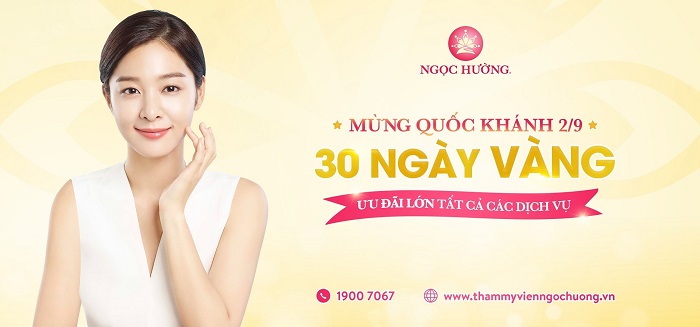 Chương trình ưu đãi các dịch vụ làm đẹp tháng 9 tại TMV Ngọc Hường.