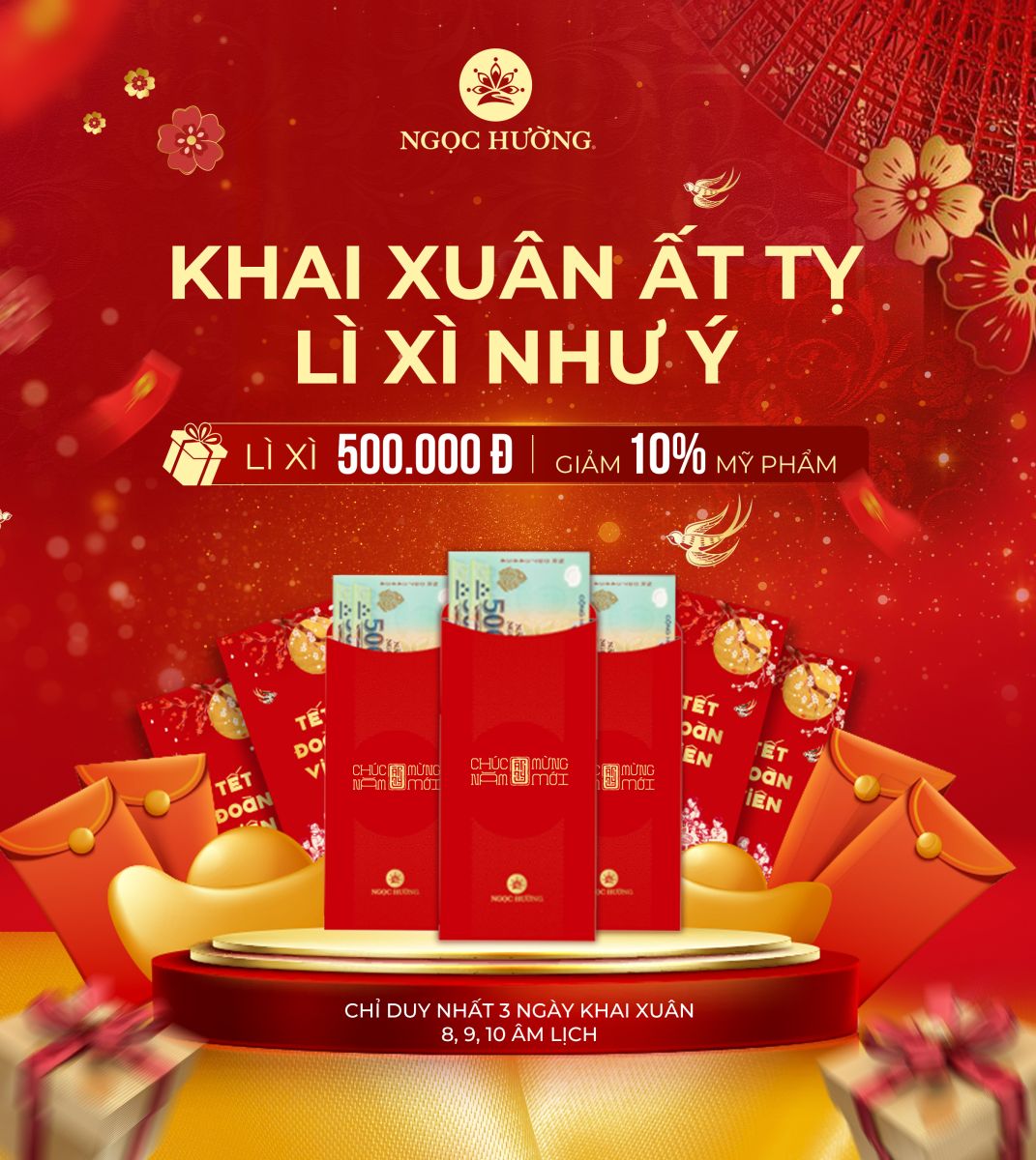 Tưng bừng khai xuân: Lì xì may mắn đầu năm