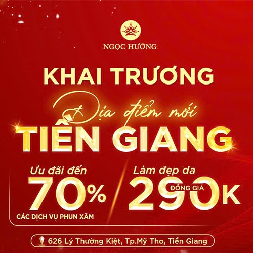 Thẩm mỹ viện Ngọc Hường khai trương địa điểm mới tại Tiền Giang