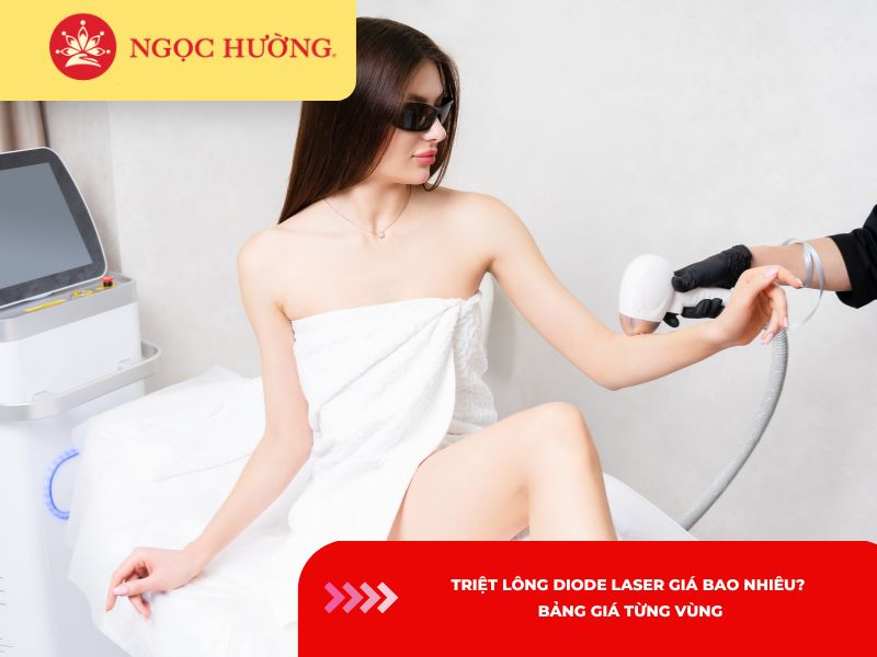 Triệt lông Diode Laser giá bao nhiêu? Bảng giá từng vùng